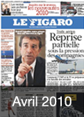 Jaquette Le Figaro Avril 2010